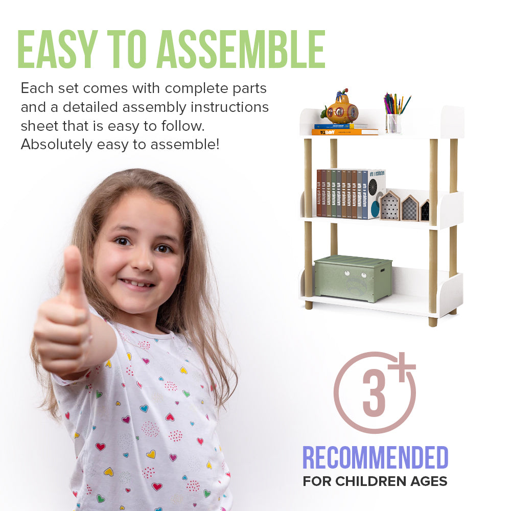 3-tier Book Shelf Organizer