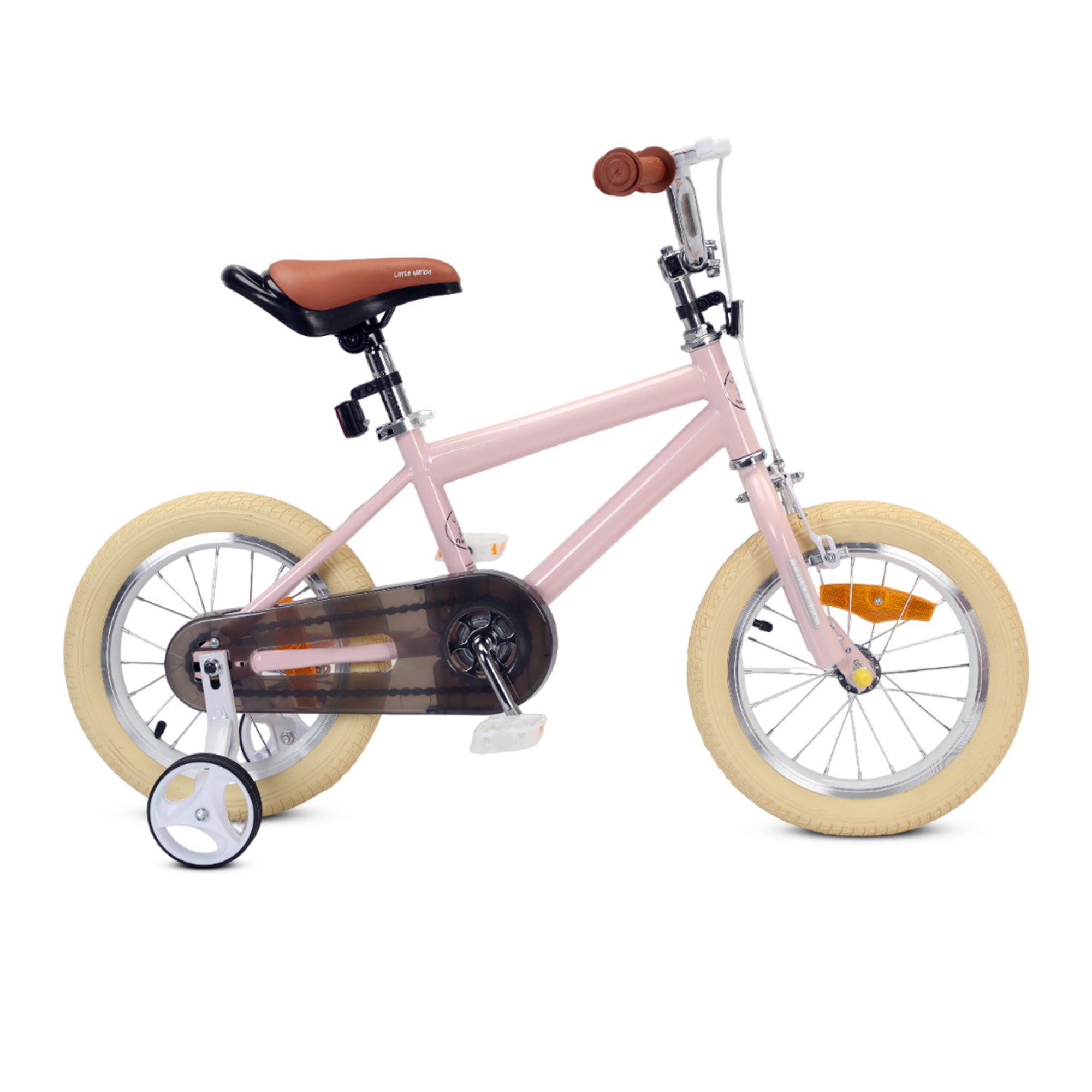 Little Nation 14" Pedal Bike - Pink, White