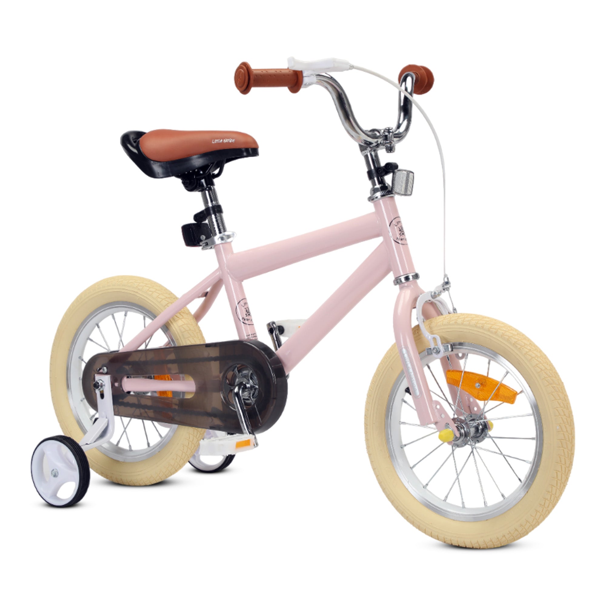 Little Nation 14" Pedal Bike - Pink, White