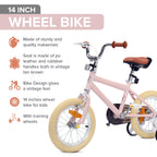 Little Nation 14" Pedal Bike - Pink, White