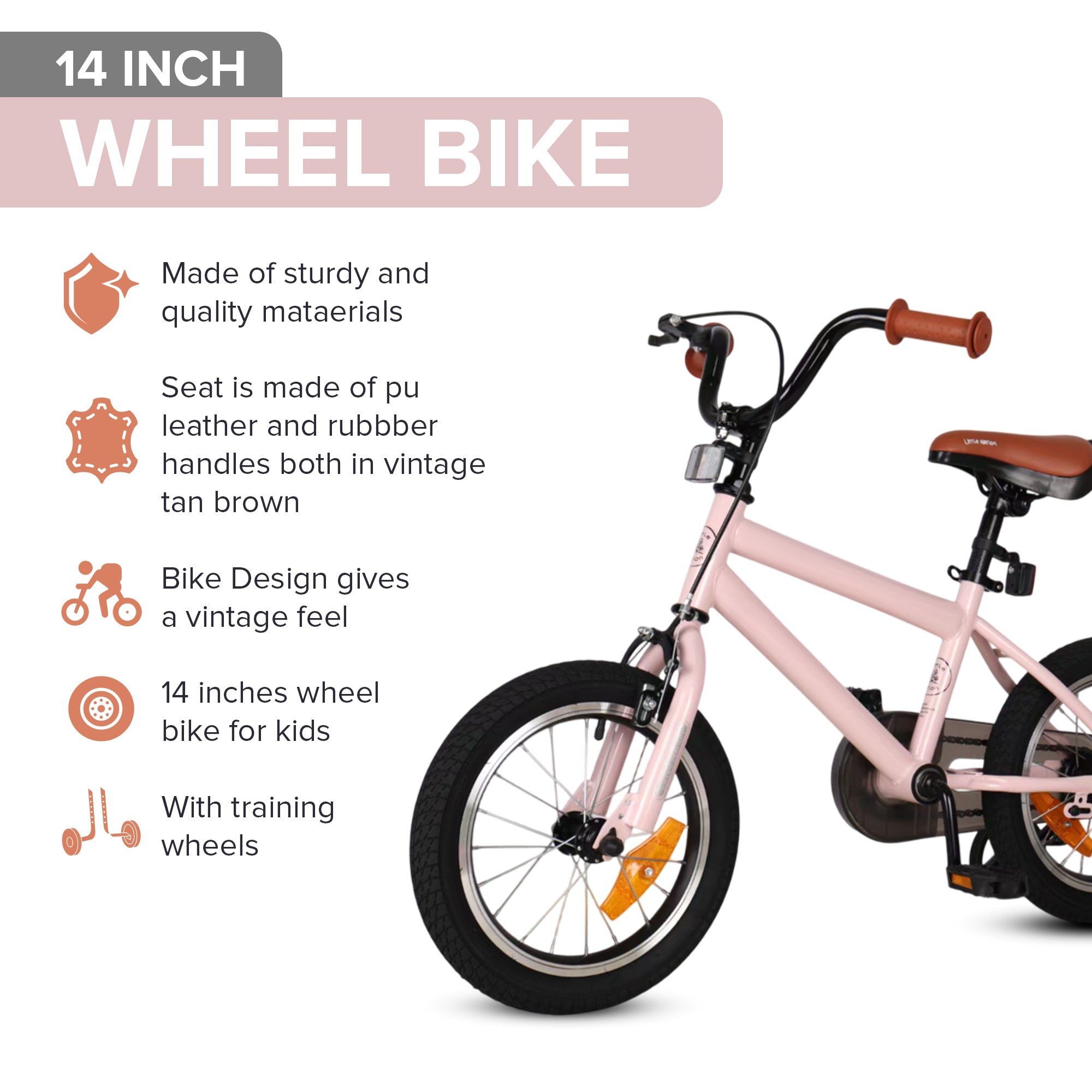 14 Inch Pedal Bike 3–6 Years