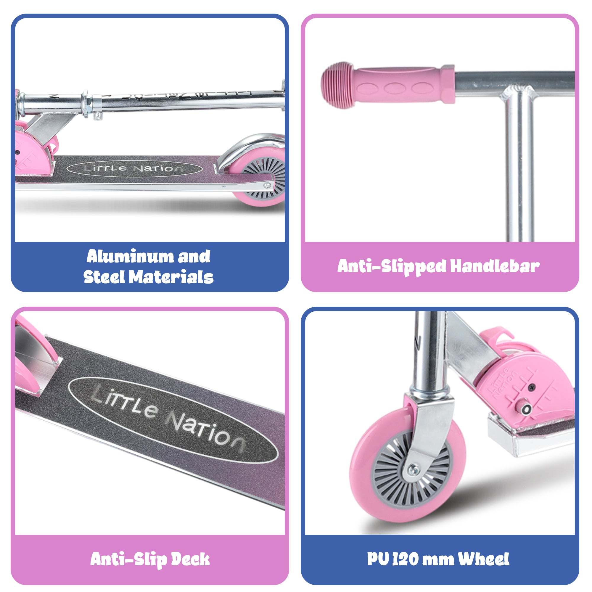 Folding Kids Scooter - Blue