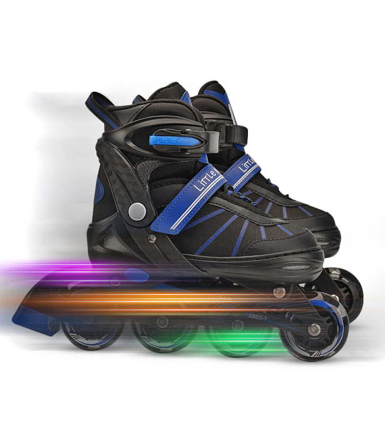 Roller Blades In-Line Skate Blue Medium (9 13 yo)