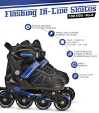 Roller Blades In-Line Skate Blue Medium (9 13 yo)