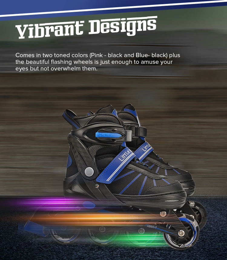 Roller Blades In-Line Skate Blue Medium (9 13 yo)