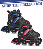 Roller Blades In-Line Skate Blue Medium (9 13 yo)
