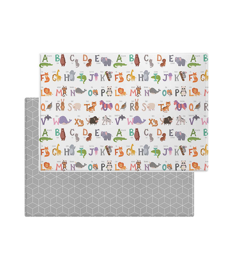 Baby Play Mat - Scandi Roads - Grey Cube (Large)