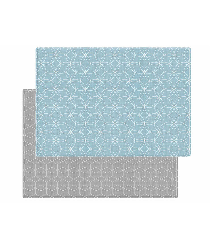 Baby Play Mat - Scandi Roads - Grey Cube (Large)