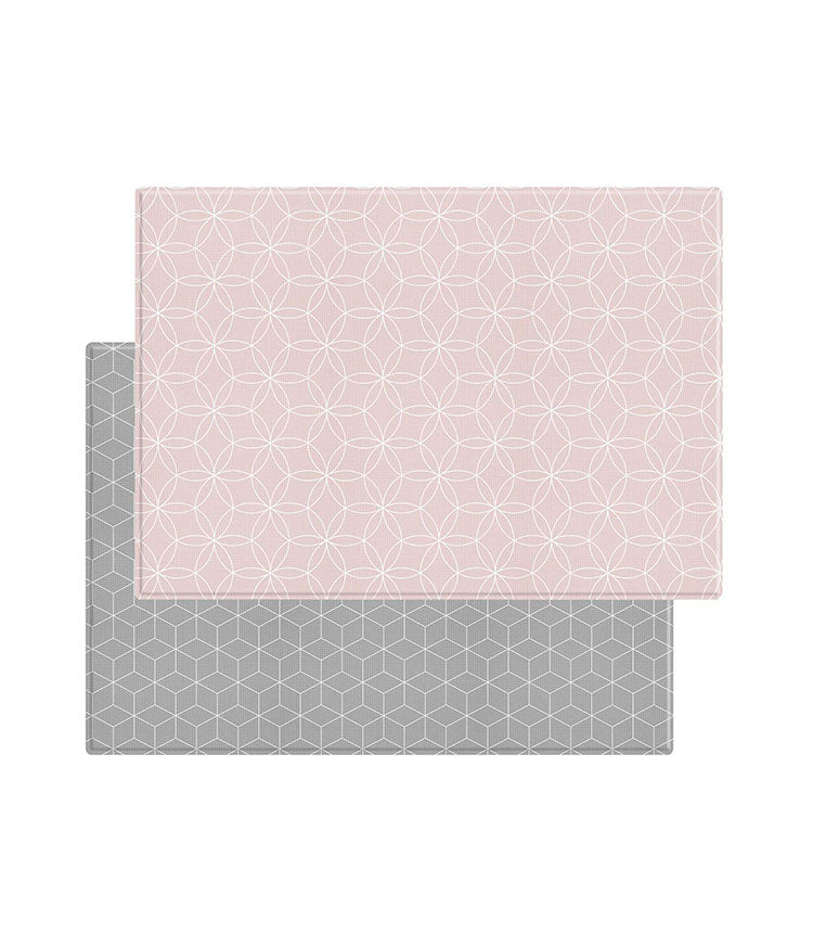 Baby Play Mat - Scandi Roads - Grey Cube (Large)