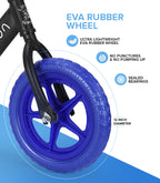 Balance Bike - Black frame and Blue wheels
