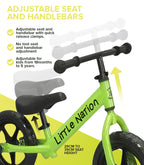 Balance Bike Aluminium - Green