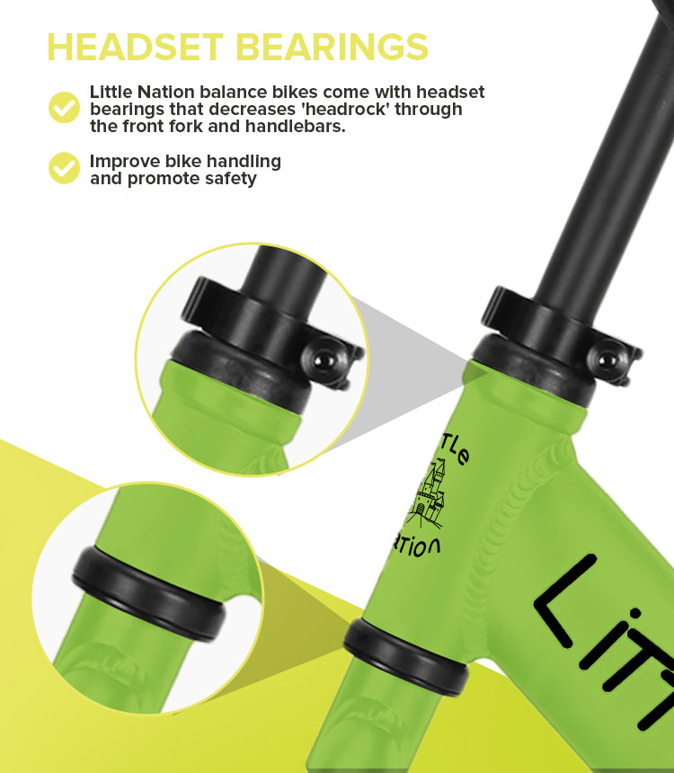 Balance Bike Aluminium - Green