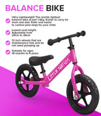 Balance Bike Aluminium - Pink
