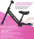 Balance Bike - Black frame and Pink wheels