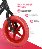 Balance Bike - Black frame and Red wheels