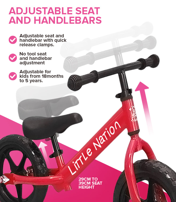 Balance Bike Aluminium - Red