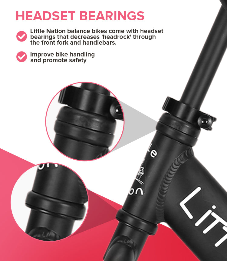 Balance Bike - Black frame and Red wheels