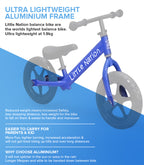 Balance Bike Aluminium - Blue