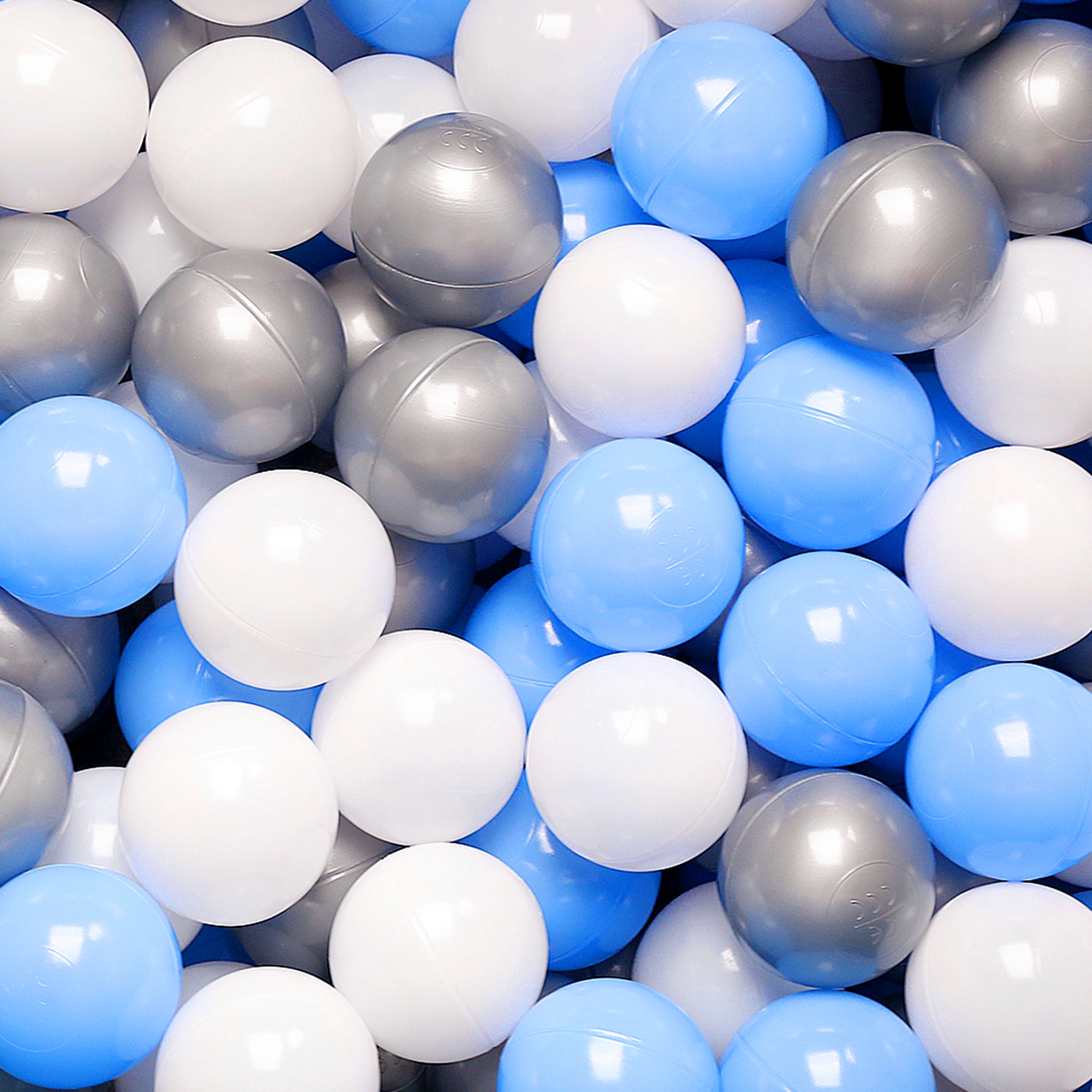 Pit Balls 200 pcs (Light blue, Grey, White)