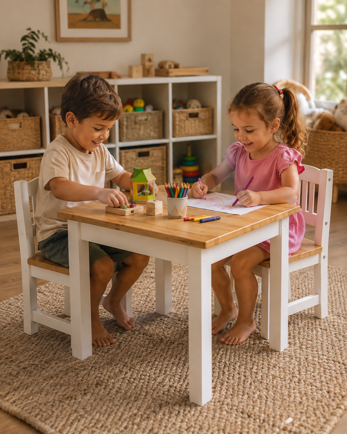Hendrix Kids Table and Chairs Set