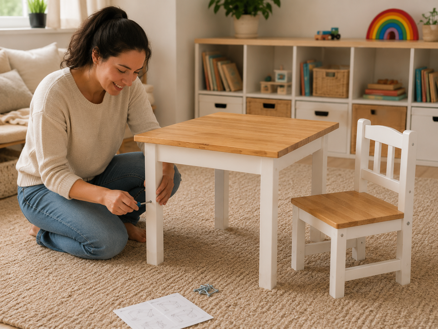 Hendrix Kids Table and Chairs Set