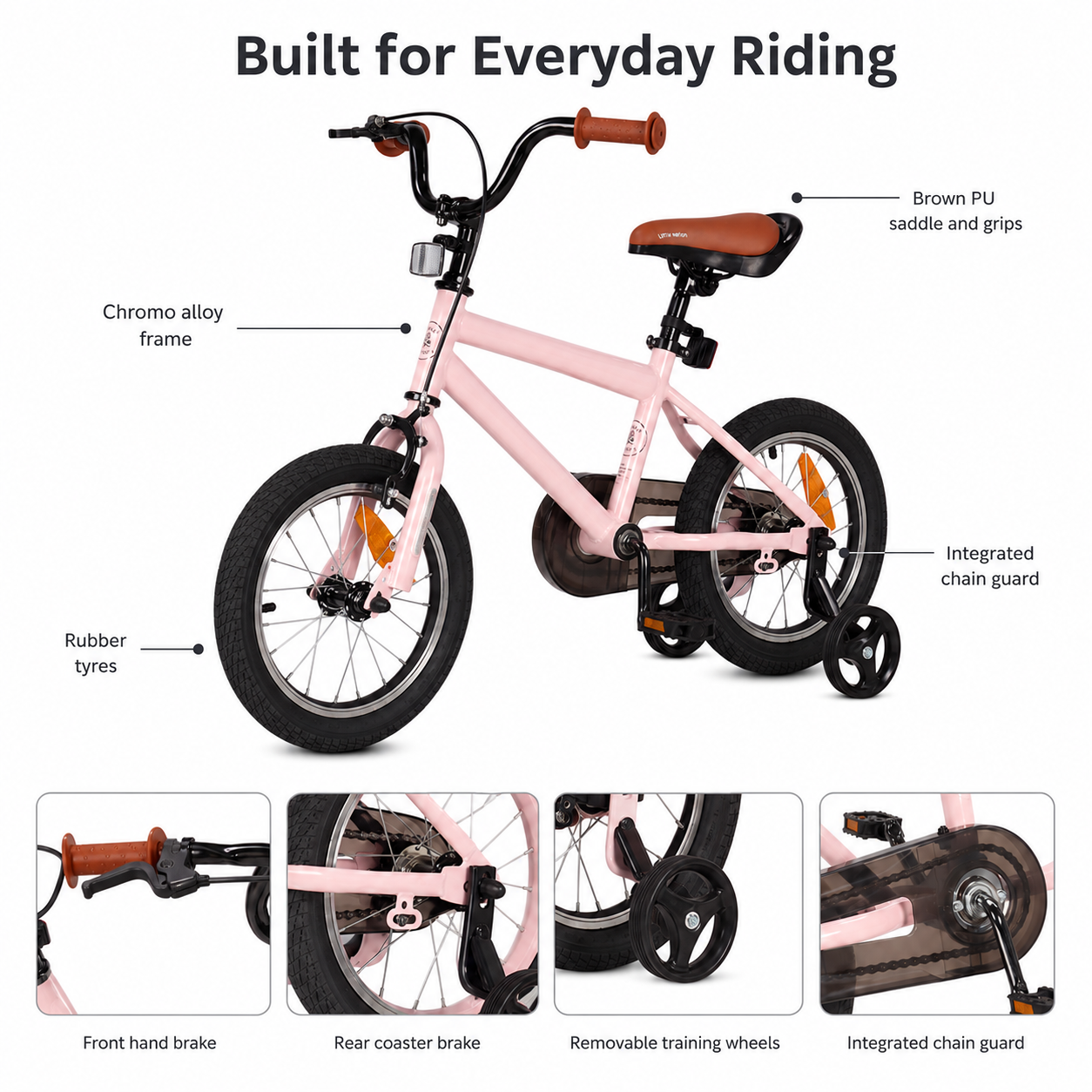 14 Inch Pedal Bike 3–6 Years