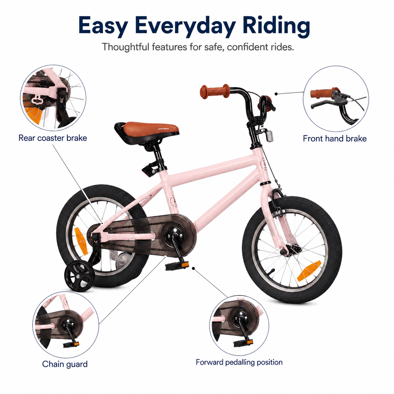 14 Inch Pedal Bike 3–6 Years