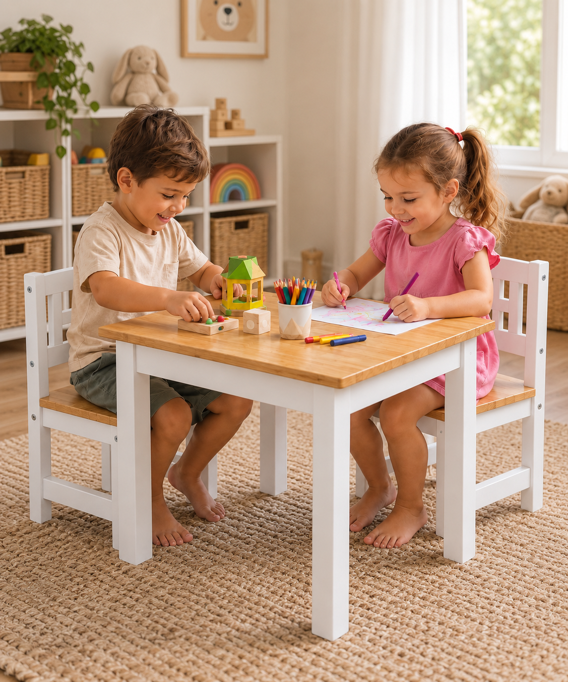 Hendrix Kids Table and Chairs Set