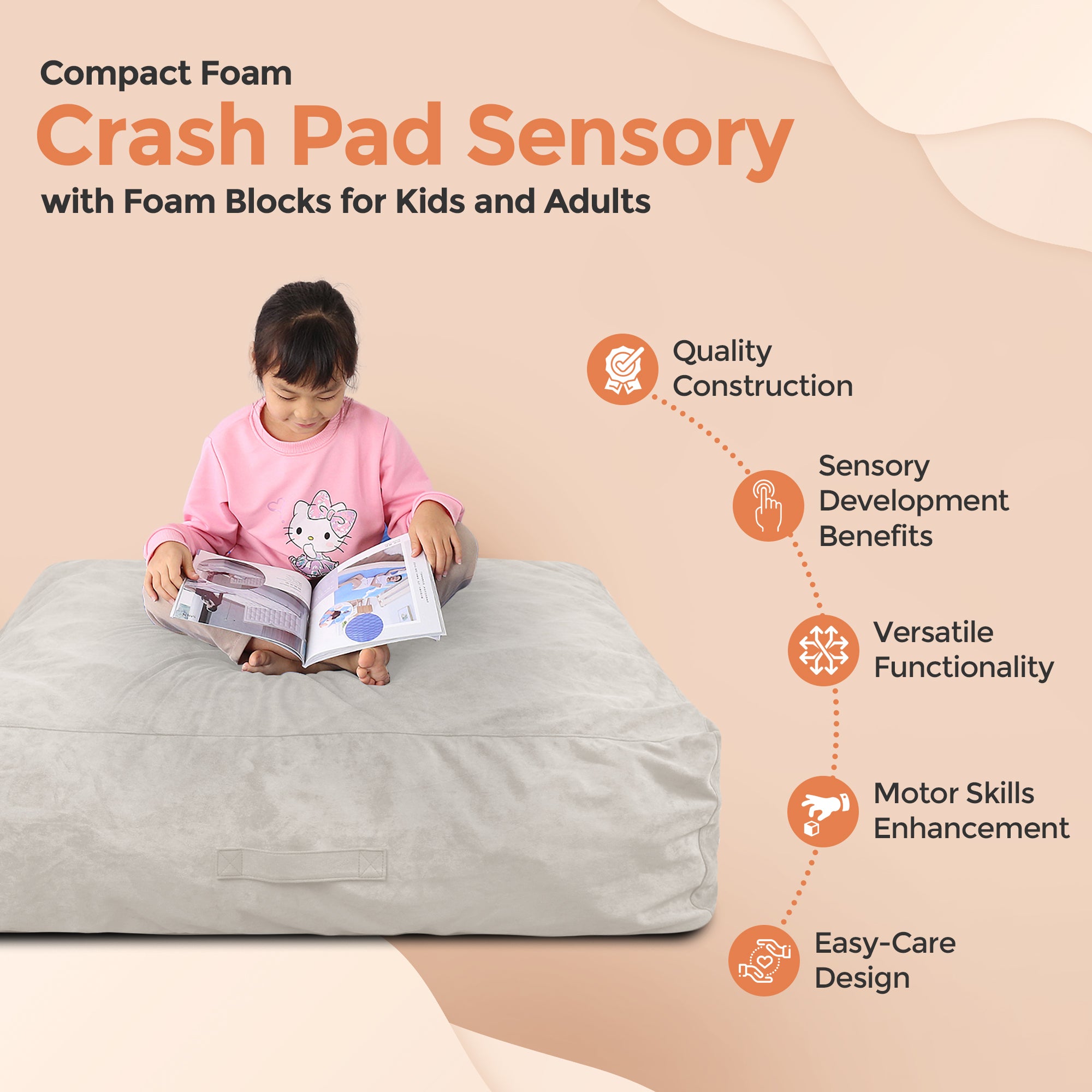 Square Crash Pad (Beige)