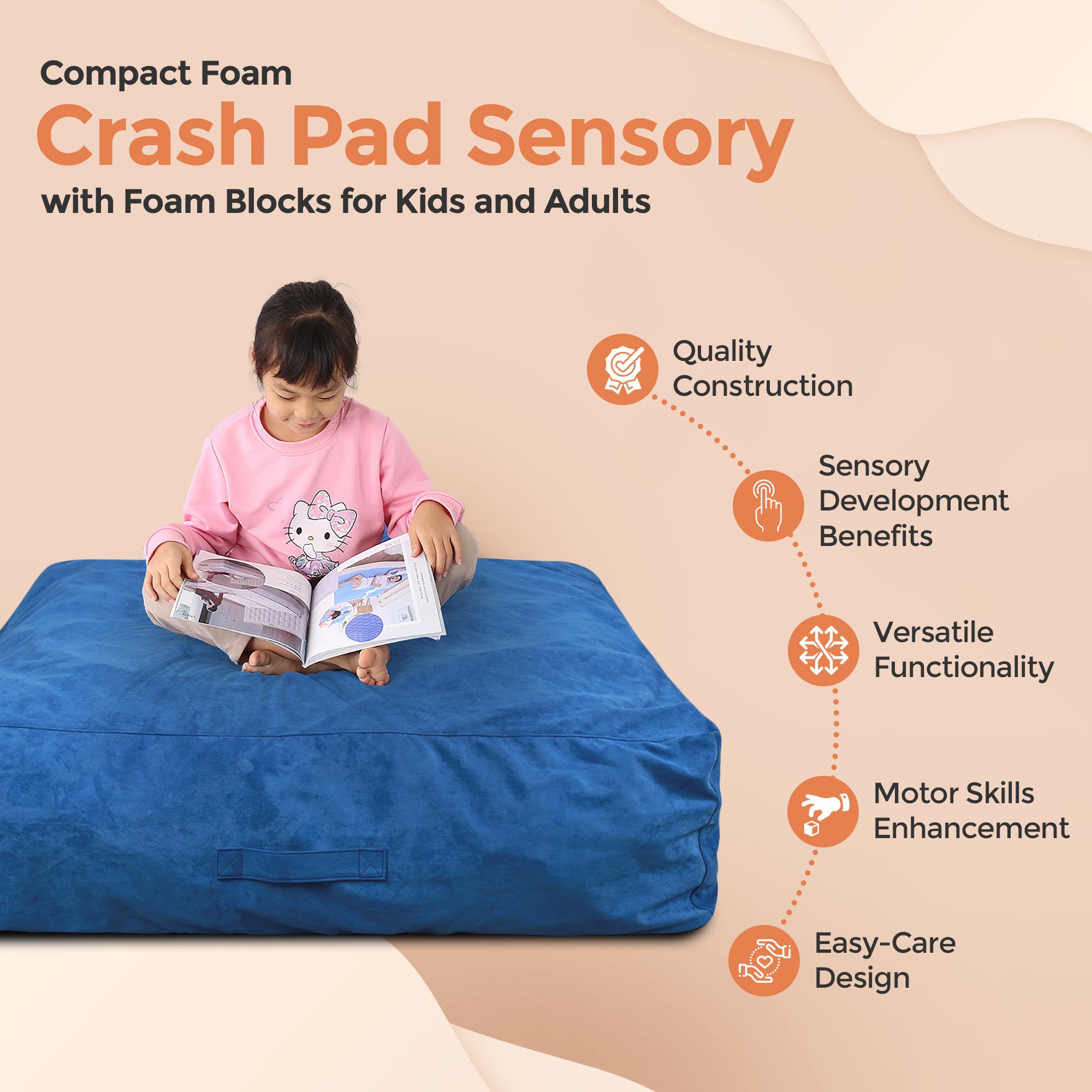 Square Crash Pad (Blue)