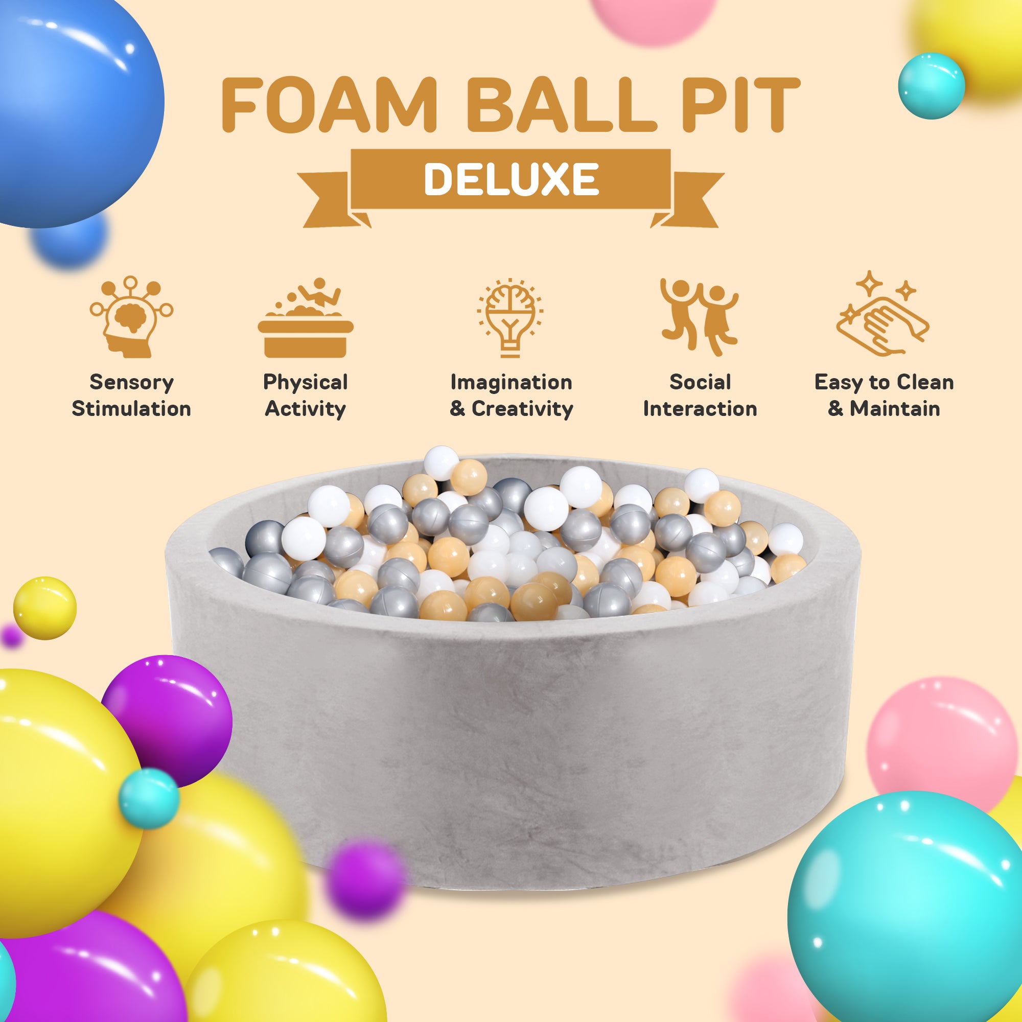 Foam Ball Pit Deluxe (Balls not included)