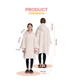 Hoodie Blanket Pink with speckles
