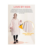 Hoodie Blanket Pink with speckles