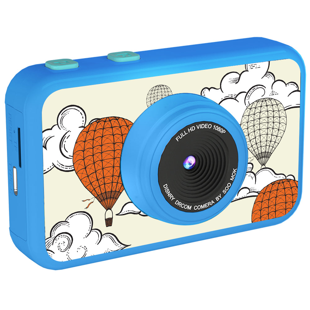 Kids Camera Blue - hot-air balloons