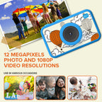 Kids Camera Blue - hot-air balloons