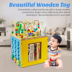Large Wooden Activity Cube