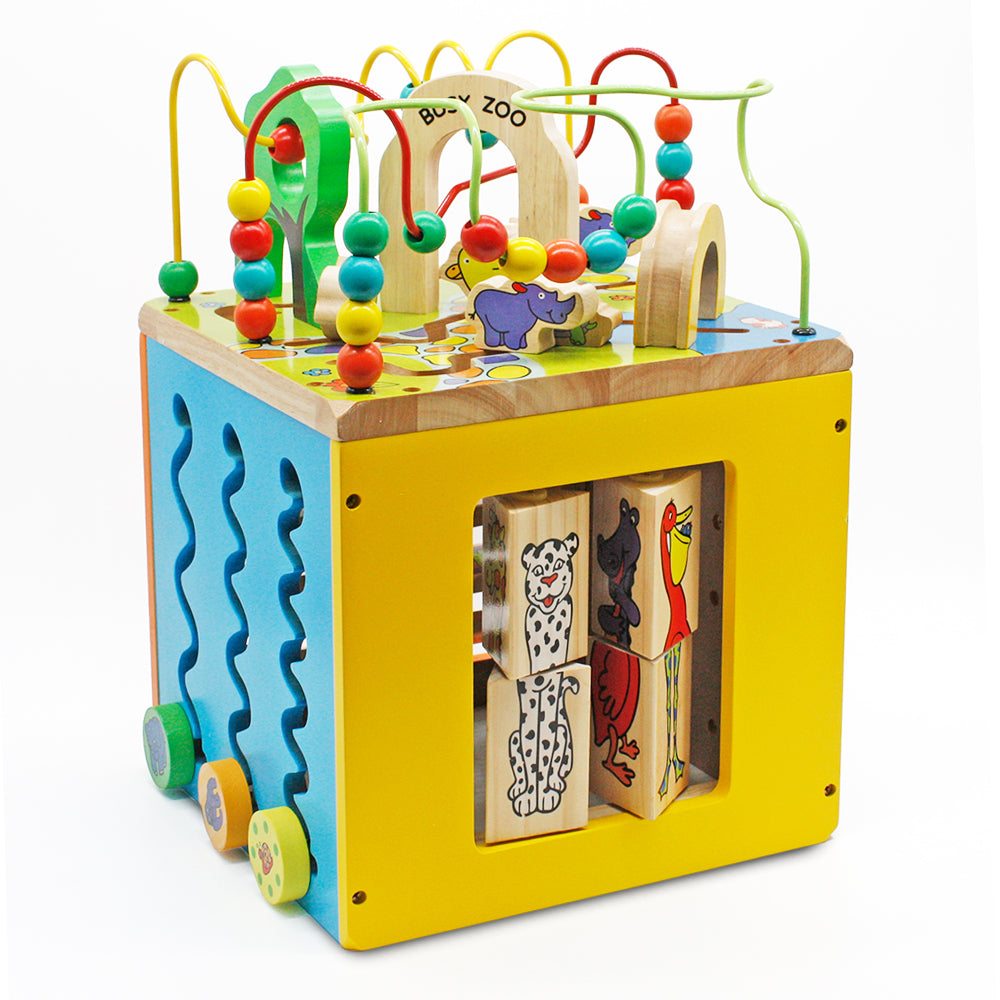 Large Wooden Activity Cube