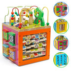 Large Wooden Activity Cube