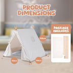 Little Nation Play Tent House - White