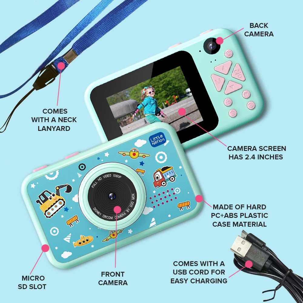 Kids Camera Mint Green