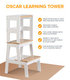 Oscar Learning Tower – Wooden Kitchen Helper Tower
