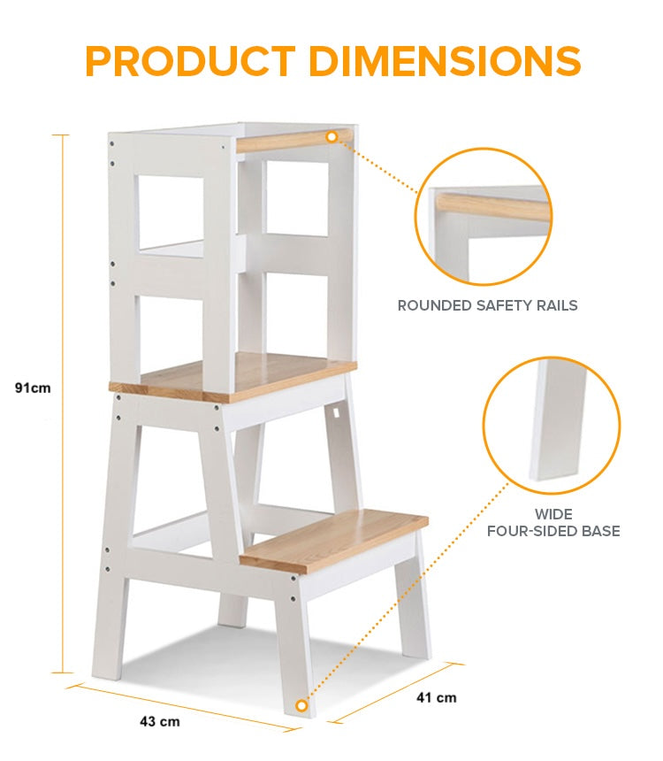 Oscar Learning Tower – Wooden Kitchen Helper Tower