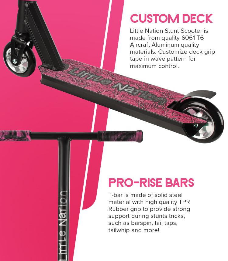 Stunt Scooter for 4 to 8 years old - Pink