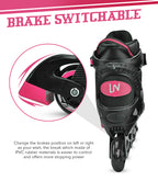 Roller Blades In-Line Skate Pink Medium (9 13 yo)
