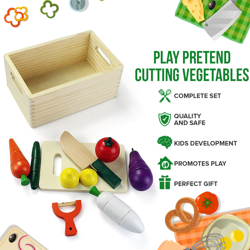 Play Pretend Cutting Vegetables