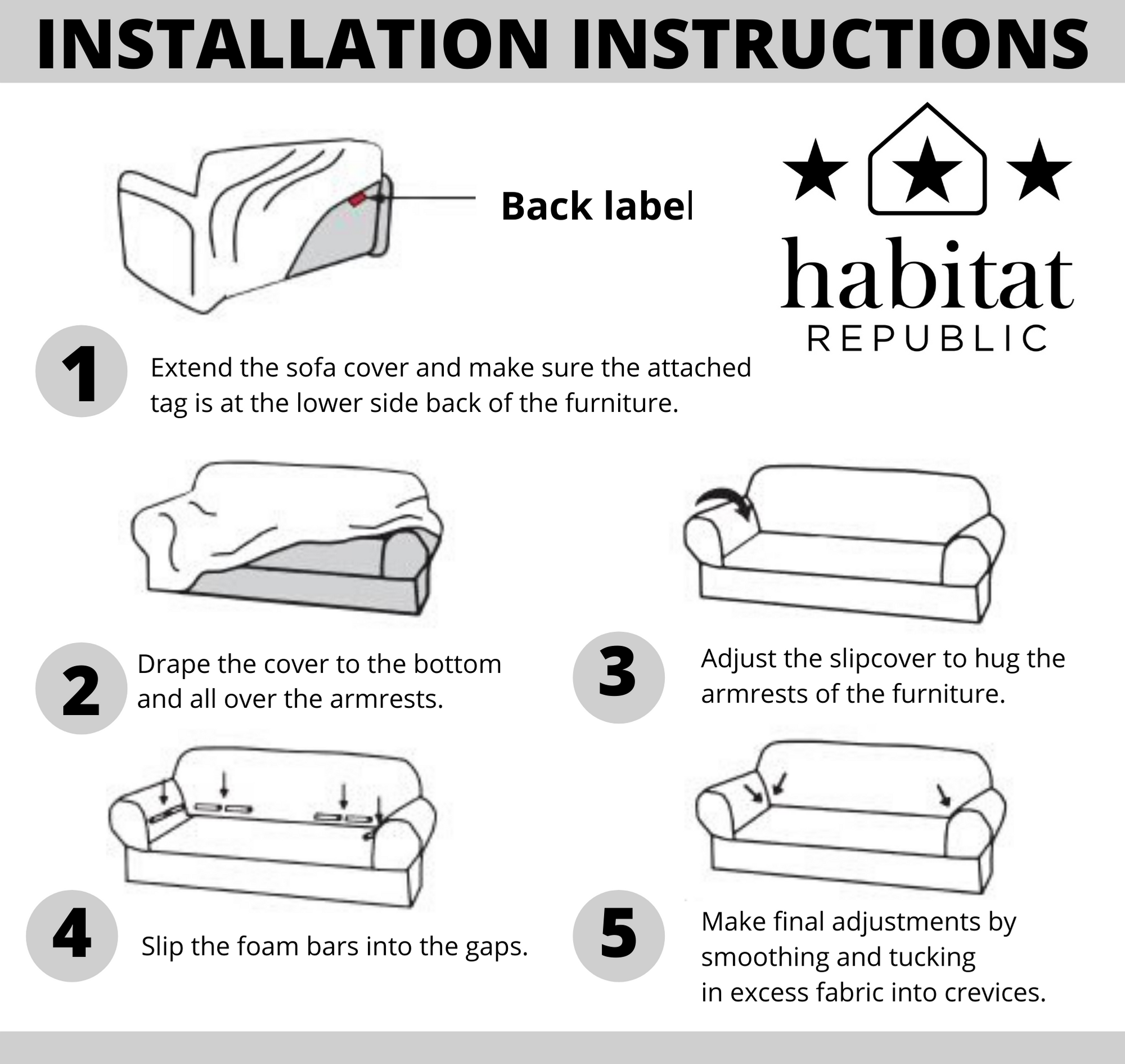 1-seater Knitted Sofa Cover - Sand