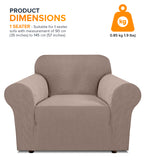 1-seater Knitted Sofa Cover - Sand