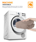 2-seater Knitted Sofa Cover - Sand colour