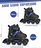 Roller Blades In-Line Skate Blue Medium (9 13 yo)