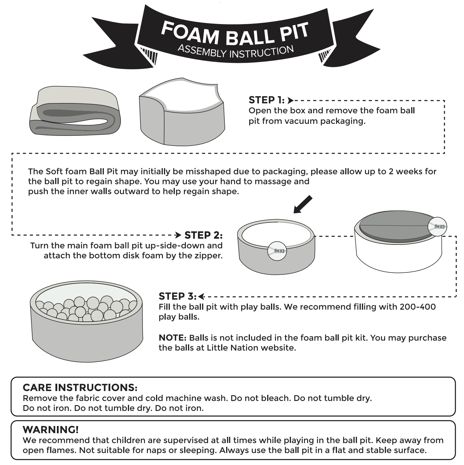 Foam Ball Pit Deluxe (Balls not included)